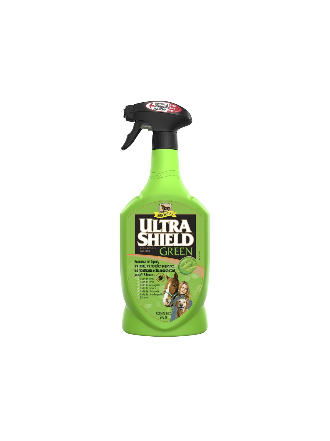 Anti-insectes ABSORBINE "Ultrashield green"