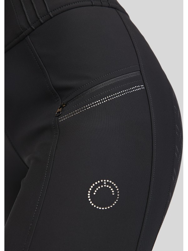 LEGGING D'EQUITATION FULL GRIP AVEC CRISTAUX ROSIE MONTAR