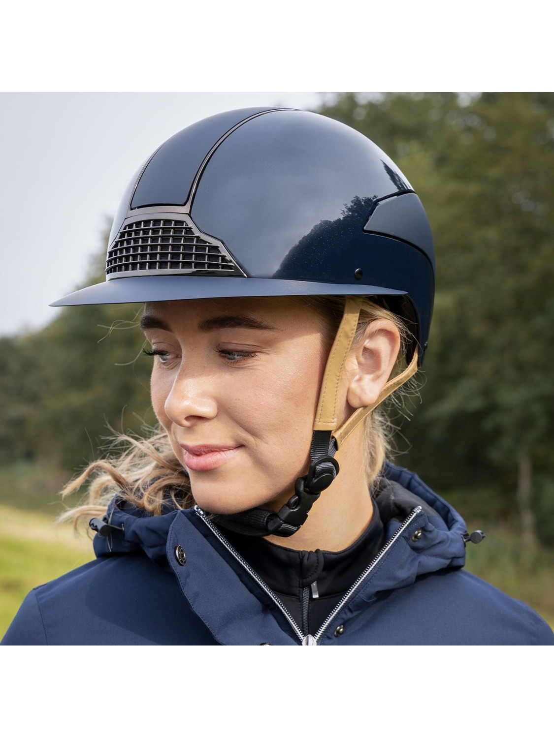 CASQUE D'EQUITATION MIAMI POLO VISIERE LARGE QHP