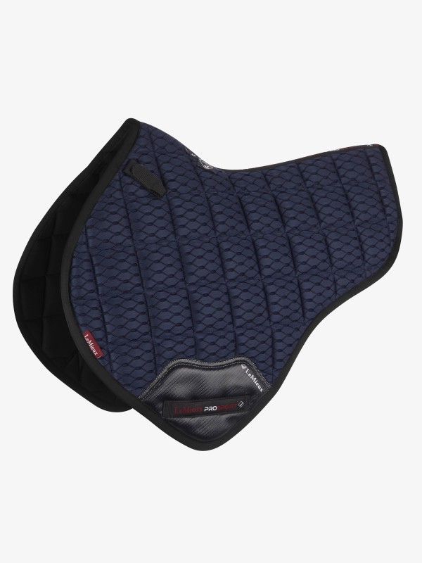 Tapis de selle Half Square CSO Carbon Mesh navy LEMIEUX