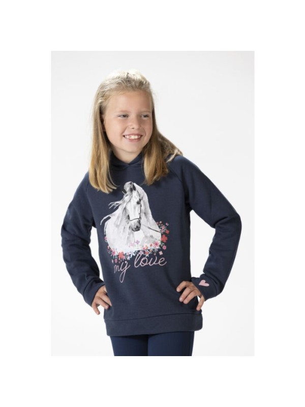 SWEAT A CAPUCHE EQUITATION ENFANT HORSE SPIRIT HKM