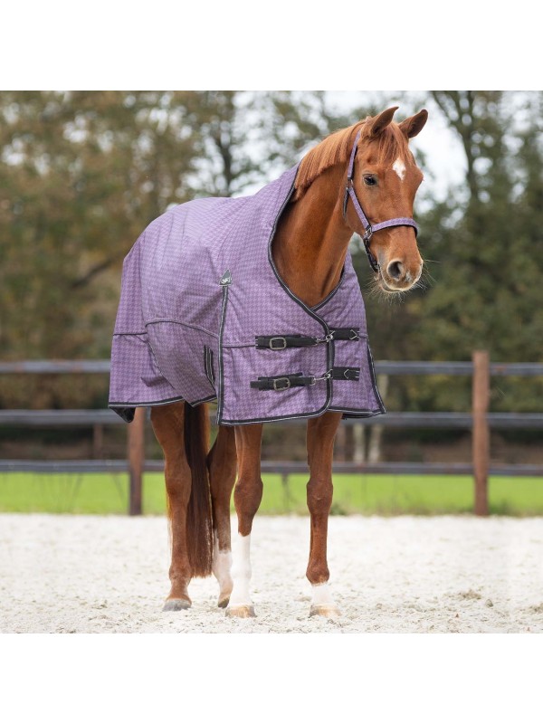 COUVERTURE D'EXTERIEURE CHEVAL TURNOUT COLLECTION HIGHNECK 1200 DENIERS 150G QHP