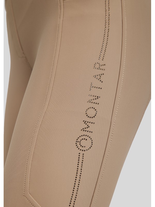 LEGGING D'EQUITATION MOAVIANA CRYSTAL FULL GRIP MONTAR