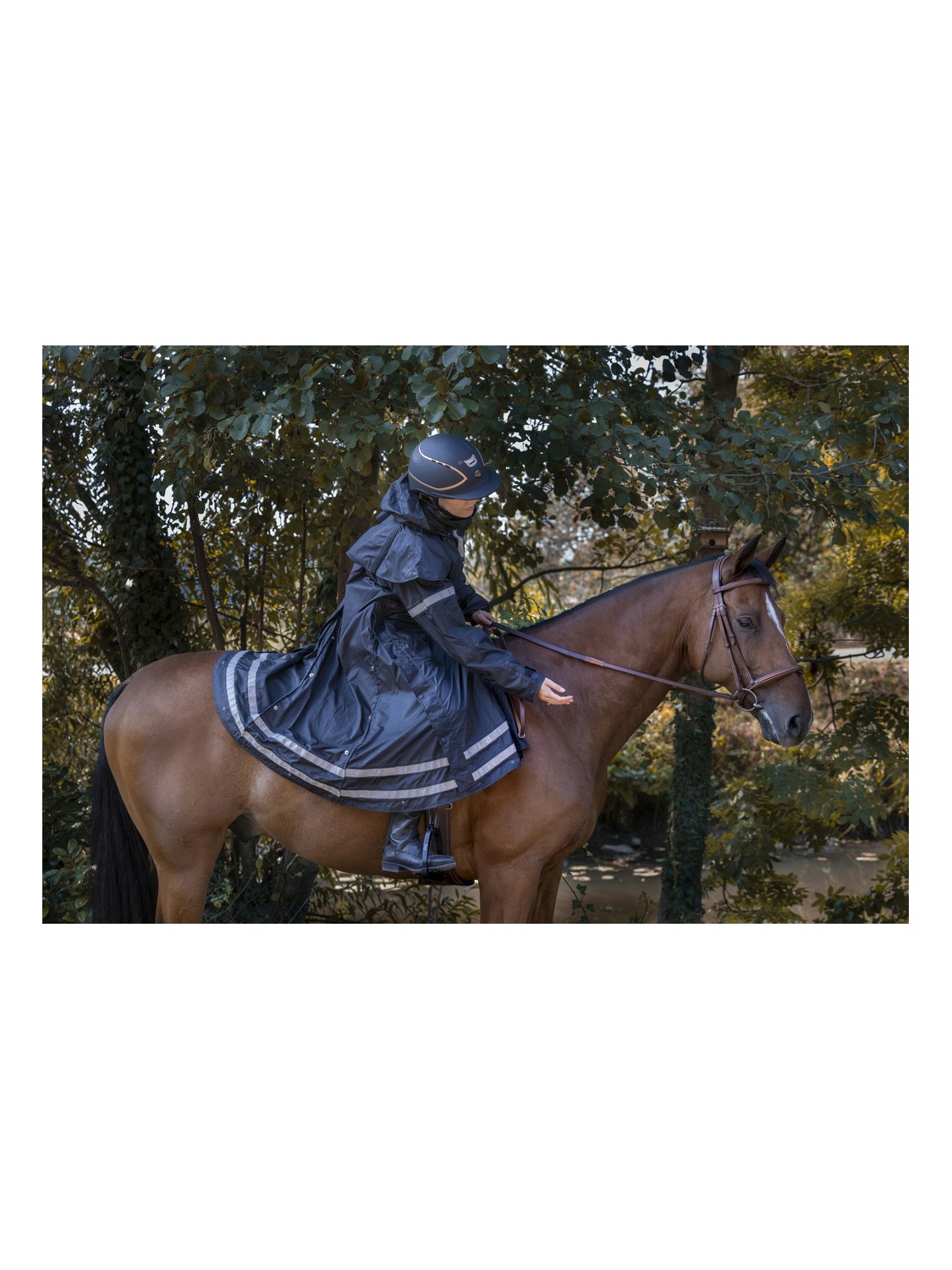 VESTE LONGUE IMPERMÉABLE EQUITHÈME "RIDERCOAT"