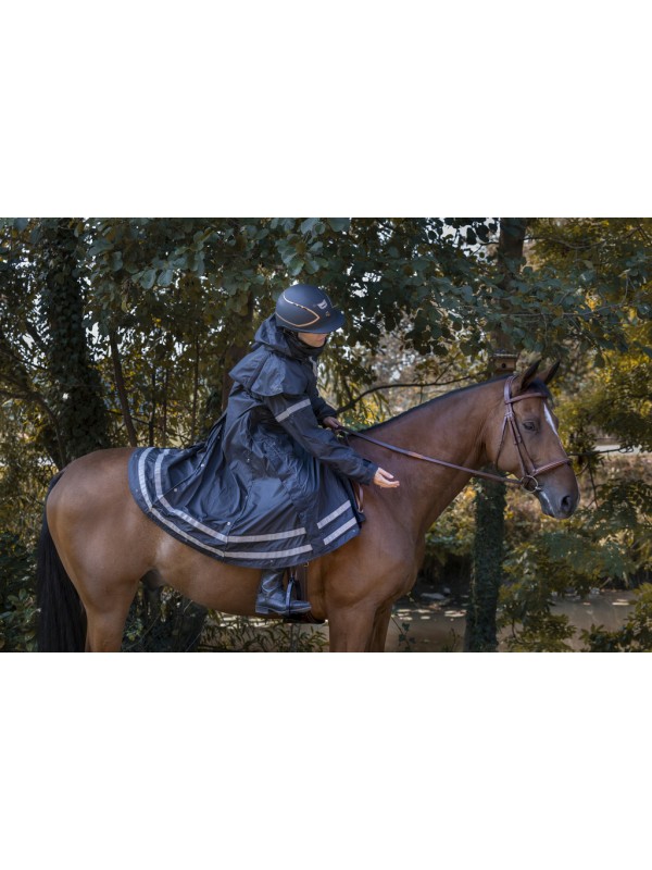 VESTE LONGUE IMPERMÉABLE EQUITHÈME "RIDERCOAT"