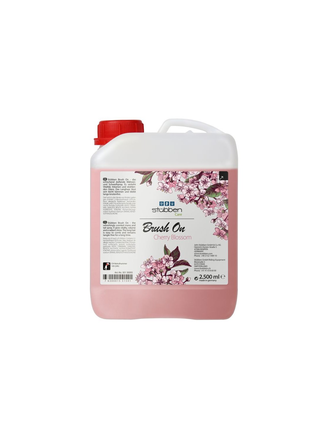 Recharge démêlant «Brush on» Fleurs de cerisier 2.5L Stubben