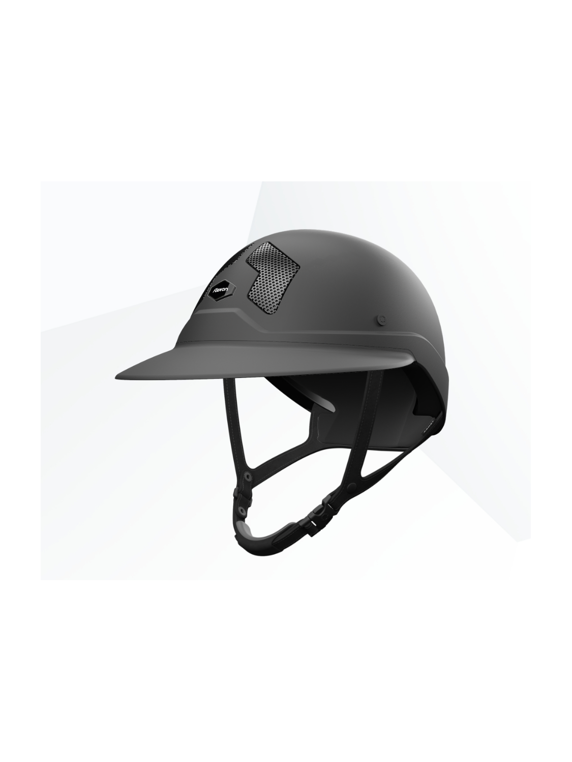 Casque d'équitation Armet Flex On Dark jugulaire noir visière Angel