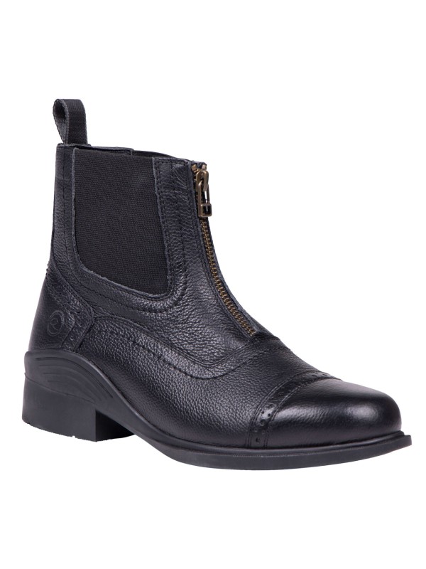 BOOTS D'EQUITATION EN CUIR ET ZIP JAKARTA ADULTE QHP