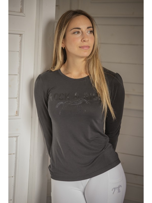 T-SHIRT EQUITATION MANCHE LONGUE PENELOPE "LOVELY"