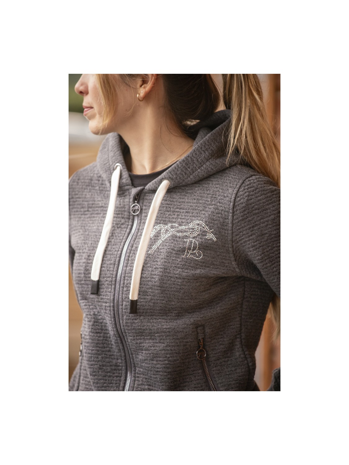 SWEAT A CAPUCHE FEMME PENELOPE "TRESSY FLOCK"