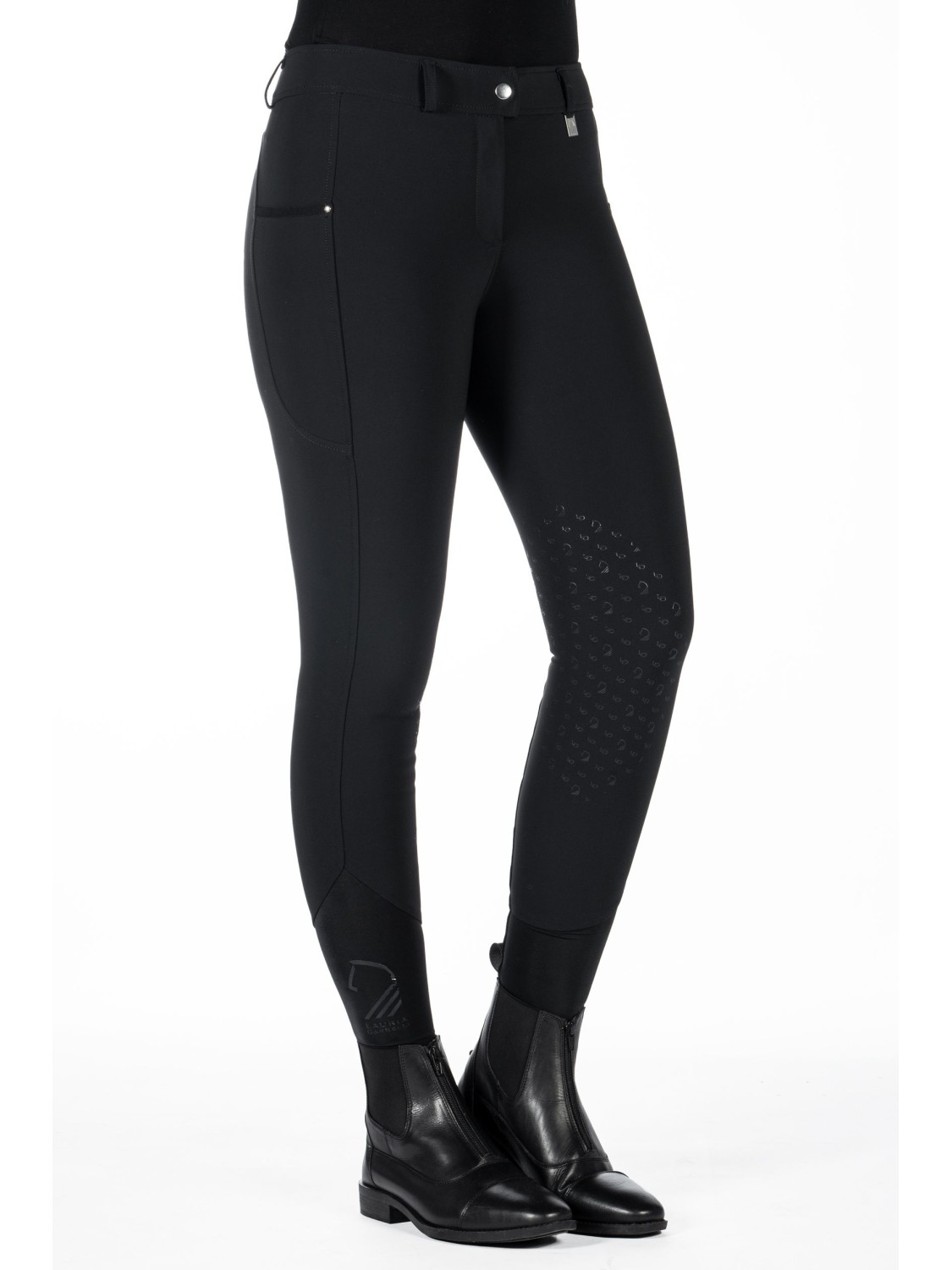 PANTALON D'EQUITATION FEMME GRIP GENOUX "LIVIGNO" LAURIA GARRELLI