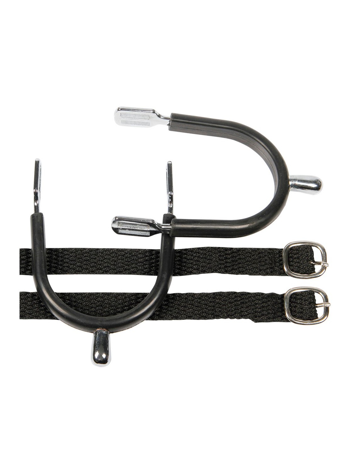 EPERON ACIER RECOUVERT CAOUTCHOUC DAME 20MM