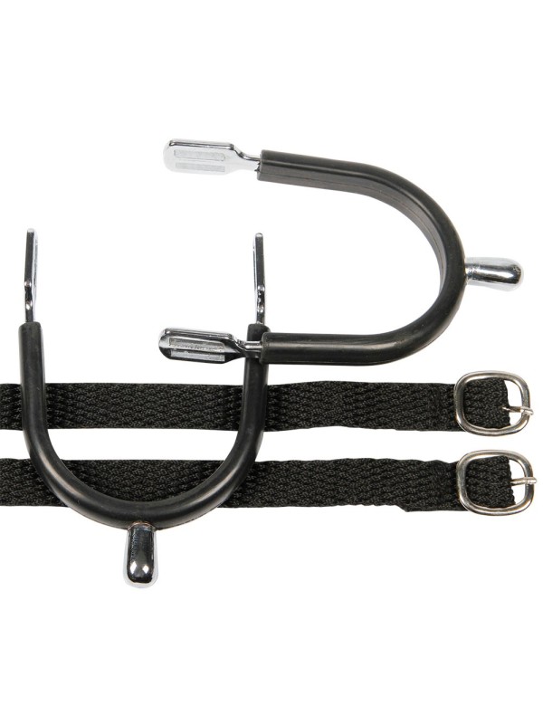 EPERON ACIER RECOUVERT CAOUTCHOUC DAME 20MM