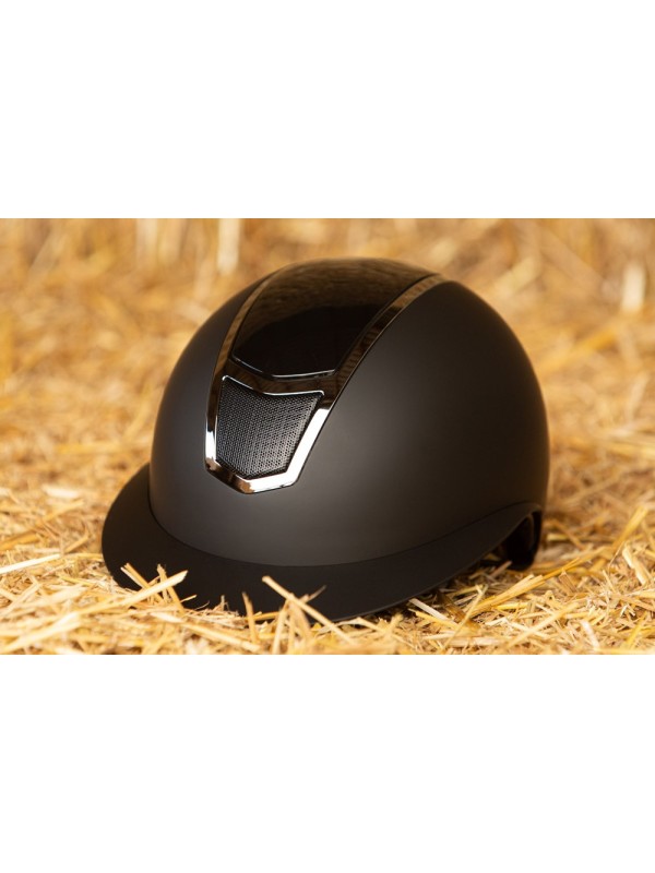 CASQUE D'EQUITATION POUR CAVALIER "MONT BLANC GLOSSY" HARRY'S HORSE