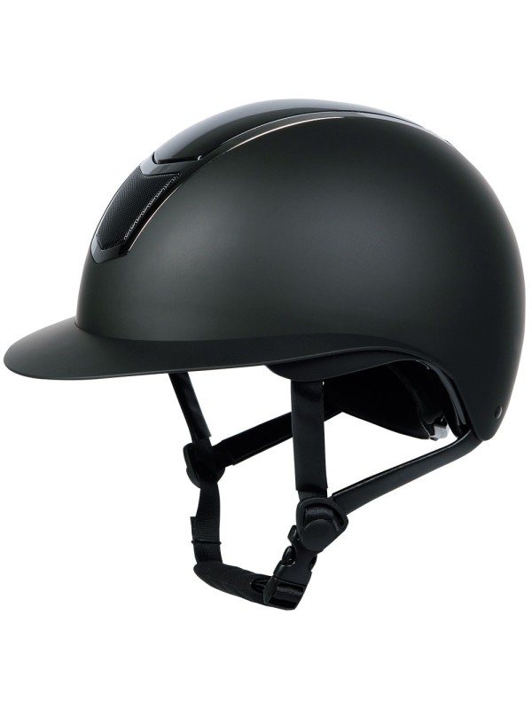CASQUE D'EQUITATION POUR CAVALIER "MONT BLANC GLOSSY" HARRY'S HORSE