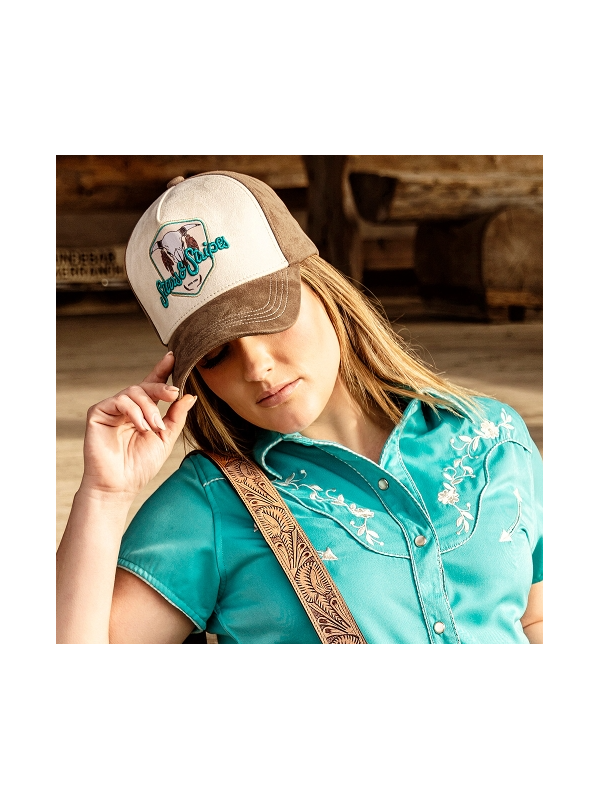 CASQUETTE WESTERN BUFFALO TURQUOISE STARS&STRIPES