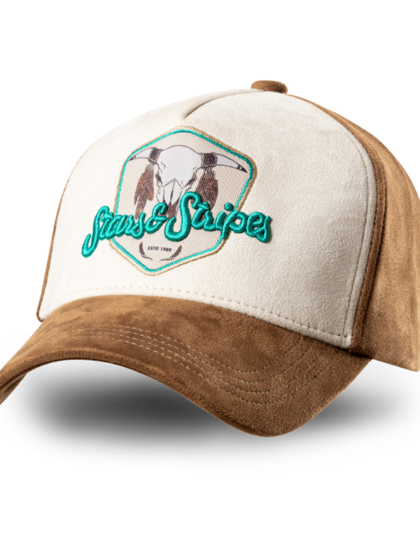 CASQUETTE WESTERN BUFFALO TURQUOISE STARS&STRIPES