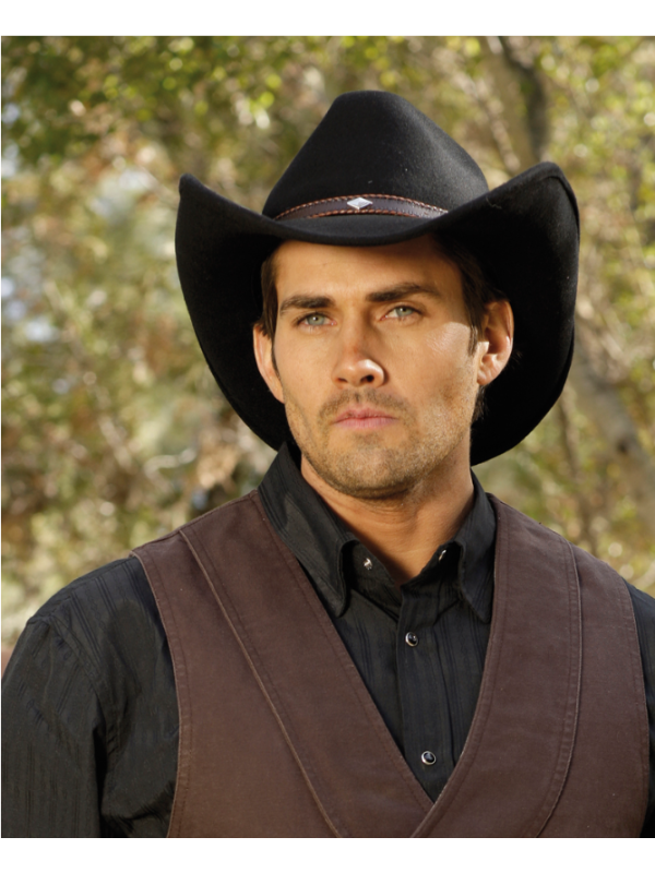 CHAPEAU EN FEUTRE DALLAS STAR&STRIPES