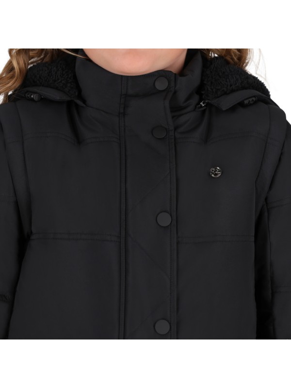 VESTE D'EQUITATION ENFANT HIVER RAYAH AVEC MANCHE AMOVIBLE QHP