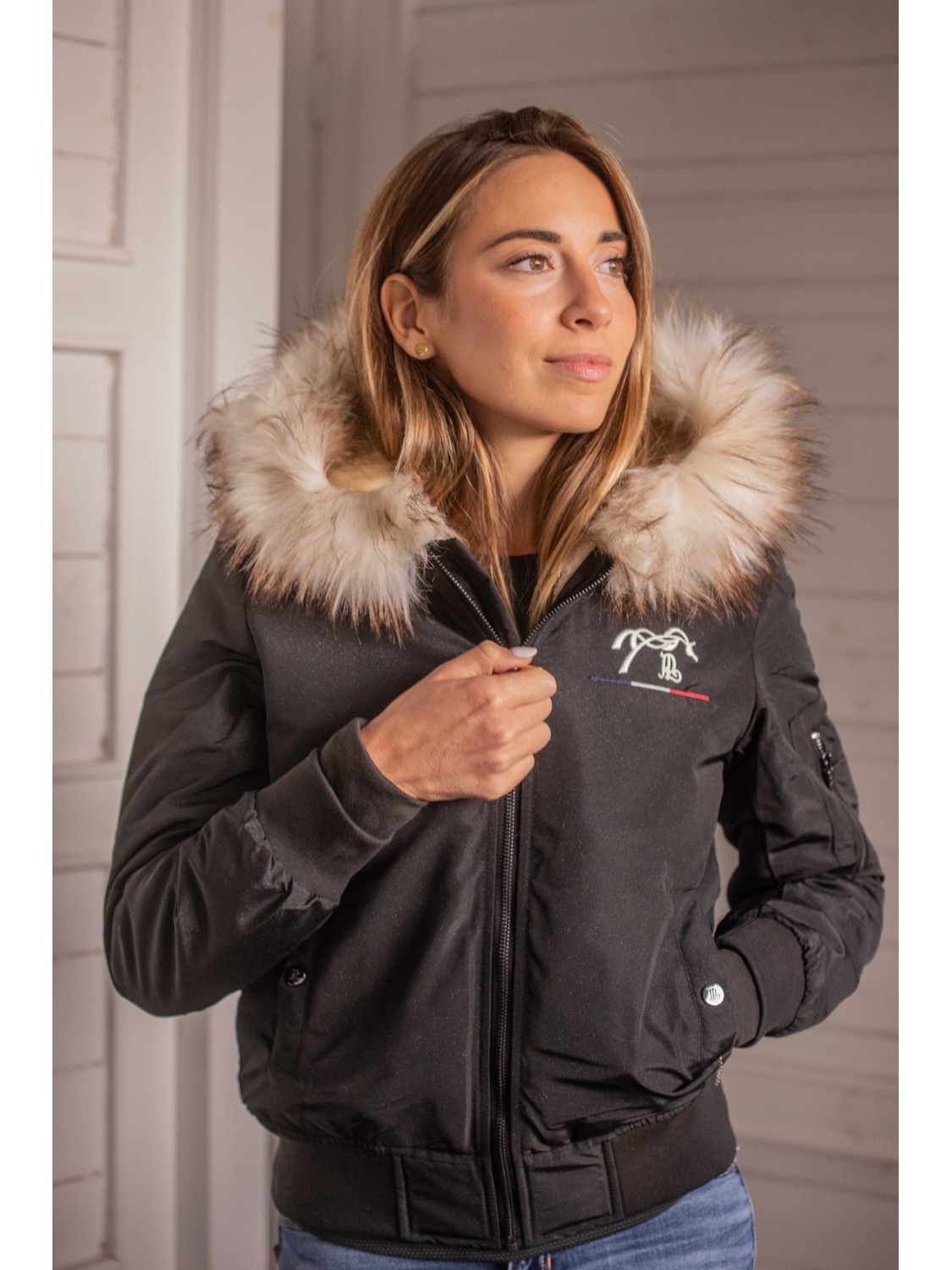 BLOUSON BOMBERS PENELOPE "LYON GLITTER"