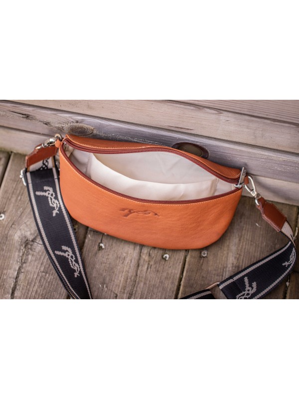 SAC BANANE EN CUIR PENELOPE "SMILE"