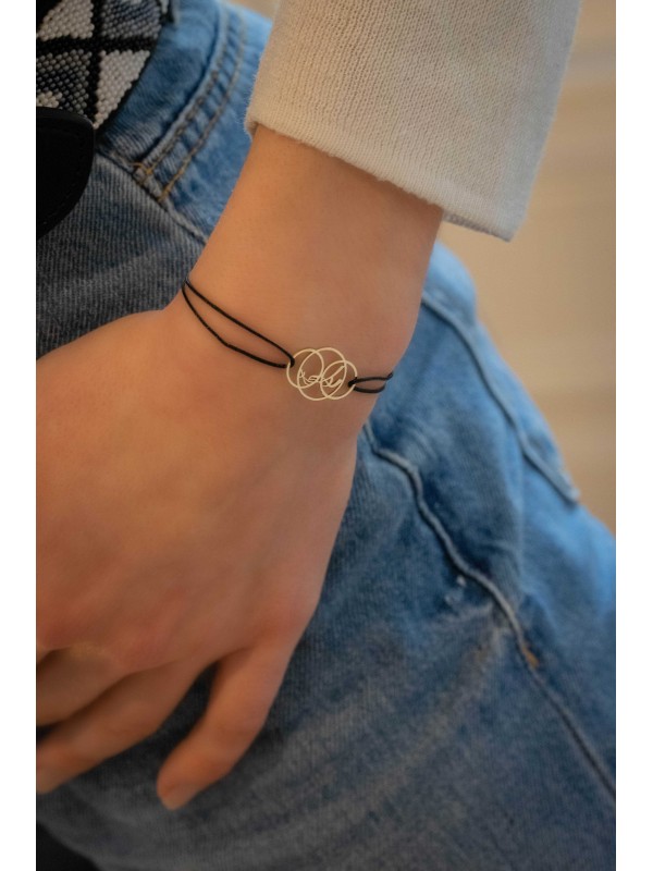 BRACELET CORDON ET OR "LENDITA" PENELOPE