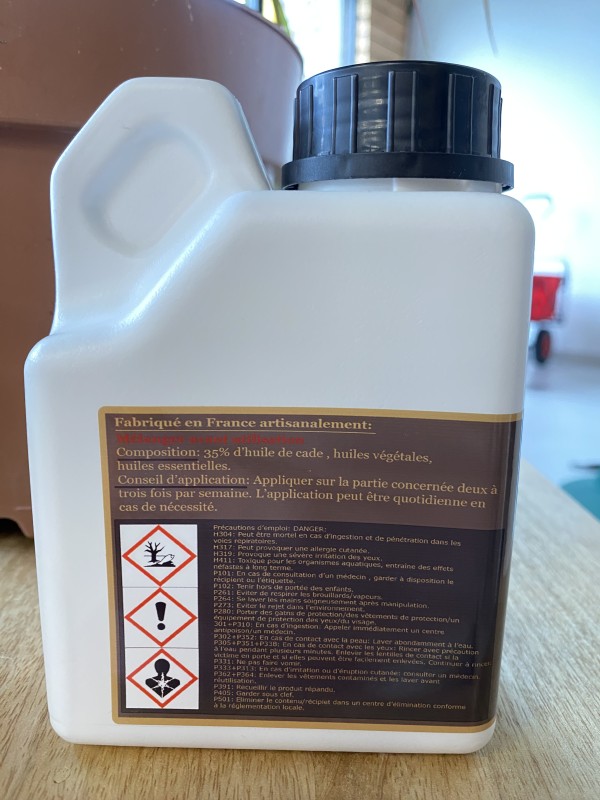 HUILE DE CADE DILUEE A 35% UNGULA NATURALIS