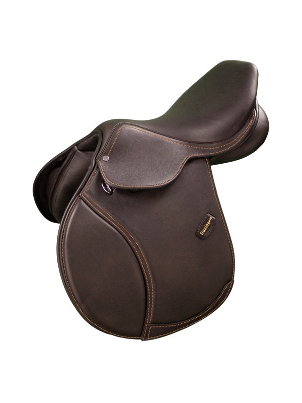 SELLE D'OBSTACLE EN CUIR "SPRINT DASLO GOLD" TATTINI