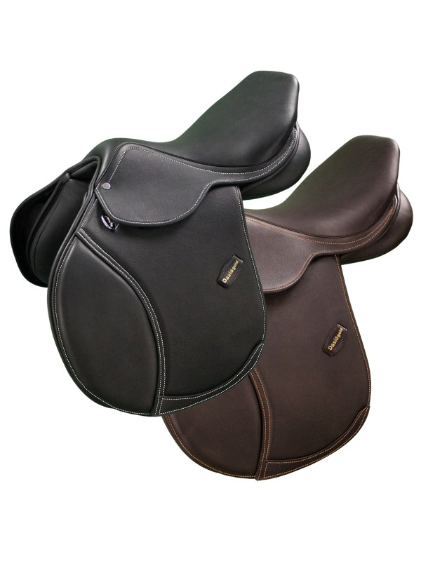 SELLE D'OBSTACLE EN CUIR "SPRINT DASLO GOLD" TATTINI