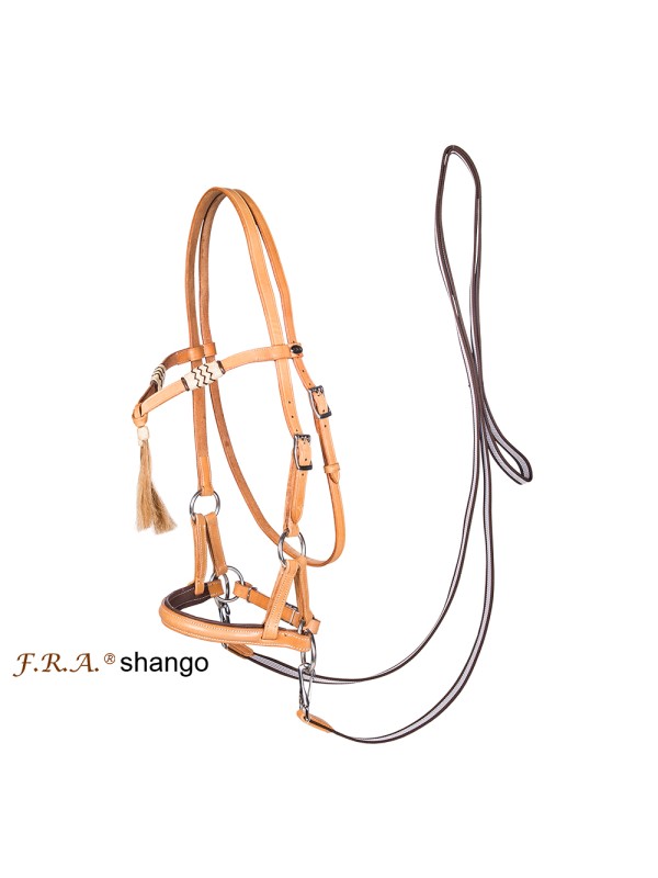 SIDE PULL EN CUIR CHEVAL "SHANGO"  FREE RIDING ARTICLES