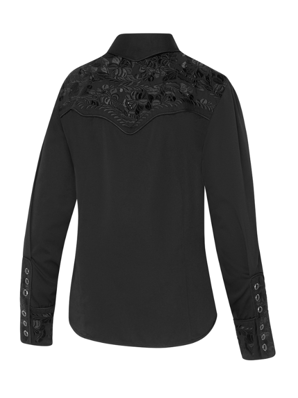 CHEMISE WESTEN FEMME STRASS "RILEY" STARS&STRIPES