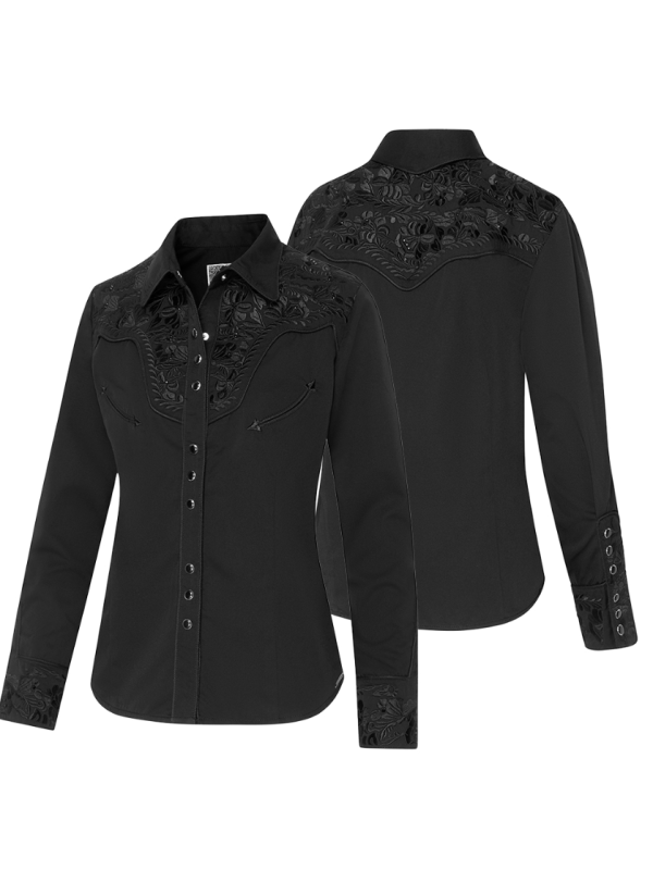 CHEMISE WESTEN FEMME STRASS "RILEY" STARS&STRIPES