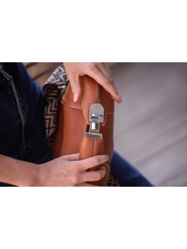 SAC EN BANDOULIERE, EN CUIR PENELOPE "AGATHE"