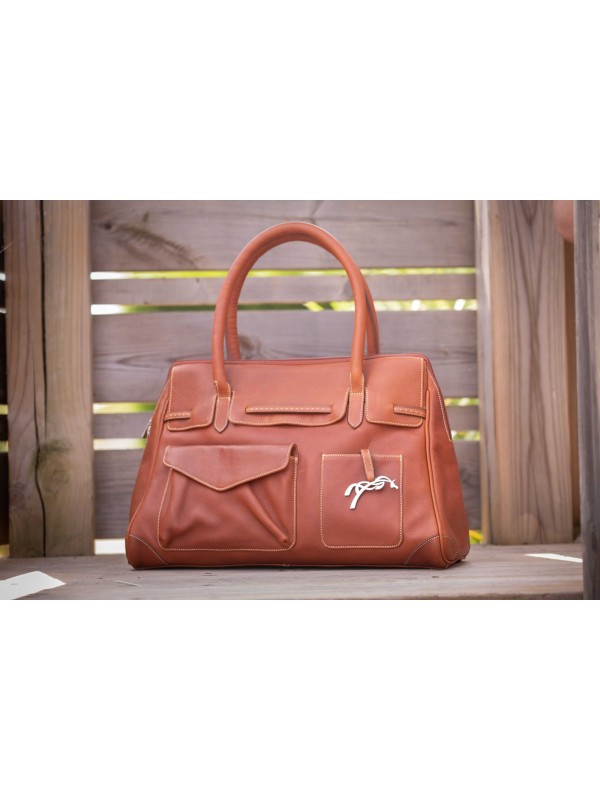 SAC A MAIN EN CUIR, PENELOPE "MAELYS GRAND MODELE"