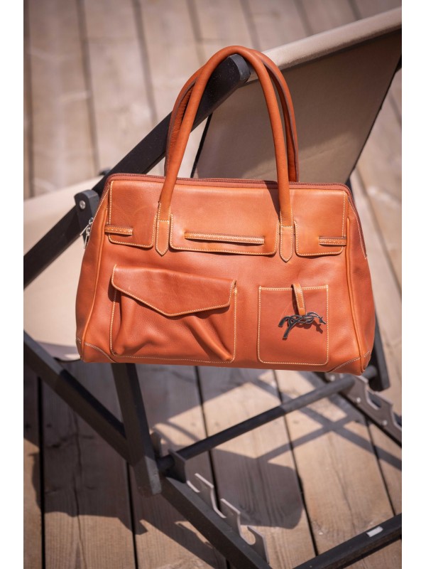 SAC A MAIN EN CUIR, PENELOPE "MAELYS GRAND MODELE"