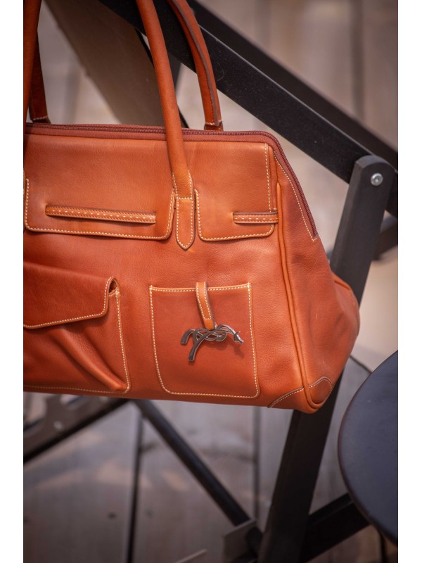 SAC A MAIN EN CUIR, PENELOPE "MAELYS GRAND MODELE"