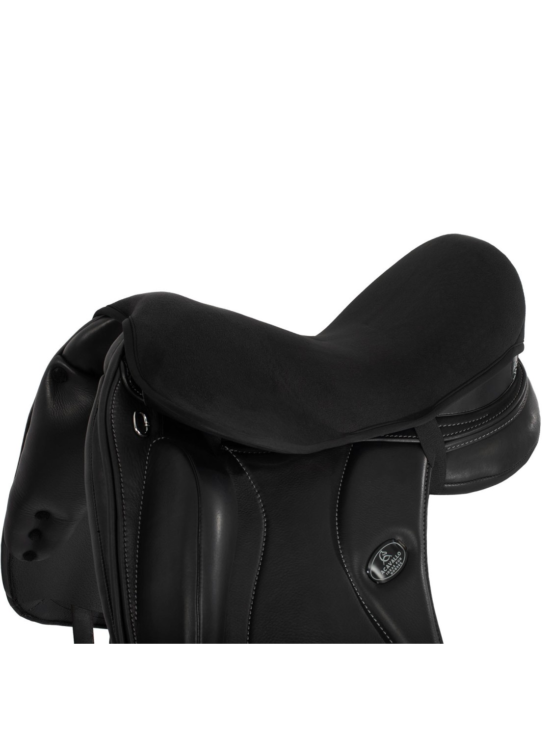 SUR-SELLE EN SILICONE NOIR, 10 MM MIXTE ACAVALLO