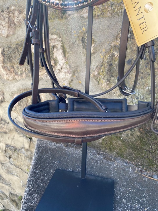 BRIDON EN CUIR FRONTAL STRASS " TOTILAS " CANTER