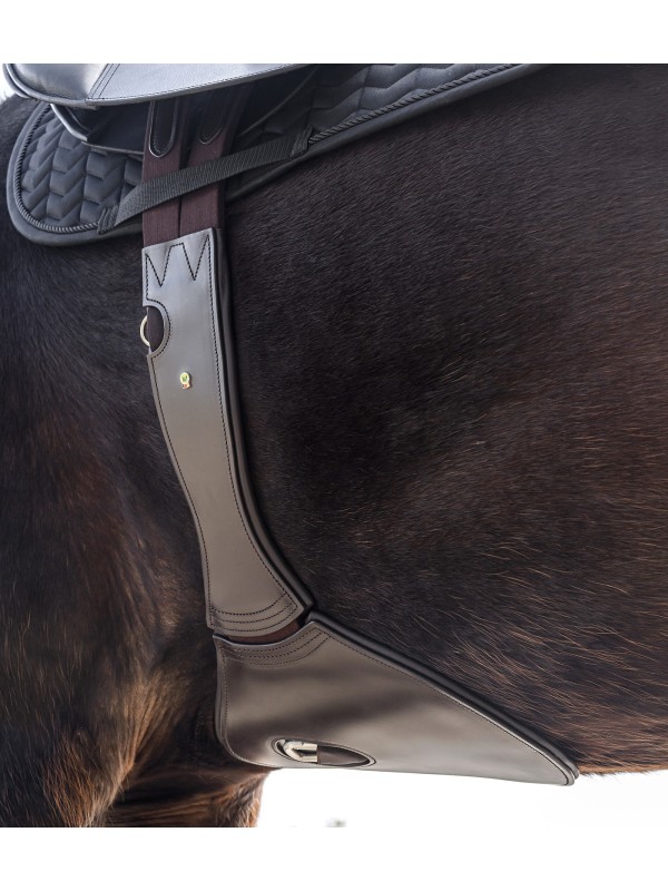 SANGLE BAVETTE EN CUIR " WALDHAUSEN "