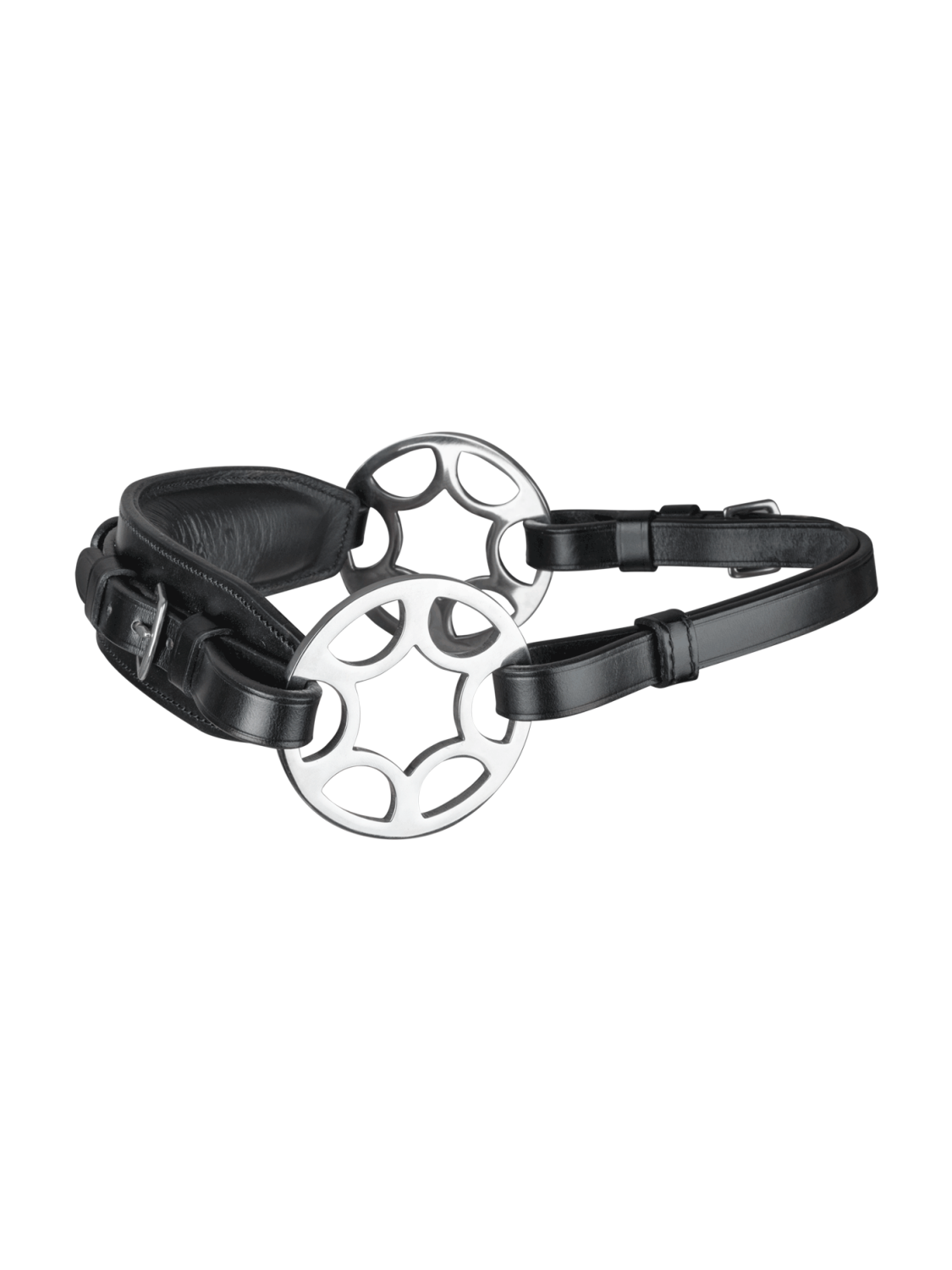 HACKAMORE EN CUIR "SENSITIVE A ROUE" CHEVAL WALDHAUSEN