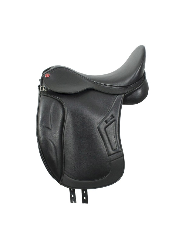 SELLE DE DRESSAGE SYNTHETIQUE, ARCADE INTERCHANGEABLE " BRINDISI PRO-LIGH "
