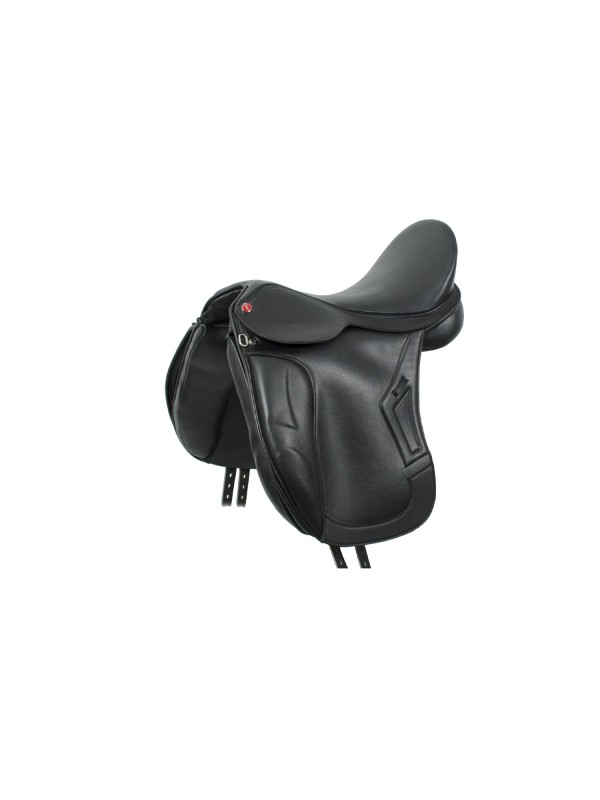 SELLE DE DRESSAGE SYNTHETIQUE, ARCADE INTERCHANGEABLE " BRINDISI PRO-LIGH "