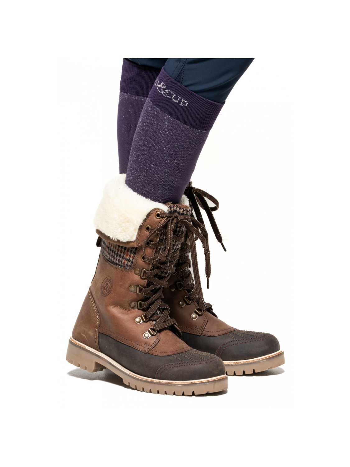 BOOTS D'ECURIE HIVER EN CUIR " SARKAK " FLAG&CUP